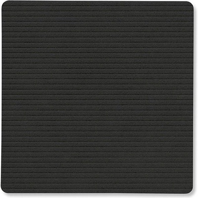 LIND DNA Подложка за чаша SQUARE CORDUROY 10 x 10 cm, черен мастилен, кожа, LIND DNA (LIND992988)