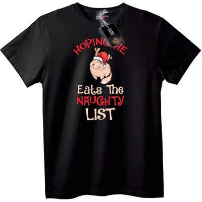 NOONEBRAND Тениска Лош Списък Северен Елен - M, Black