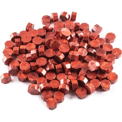 Pečatný vosk červeno hnedý metalický - granulovaný 30g - Typ 3