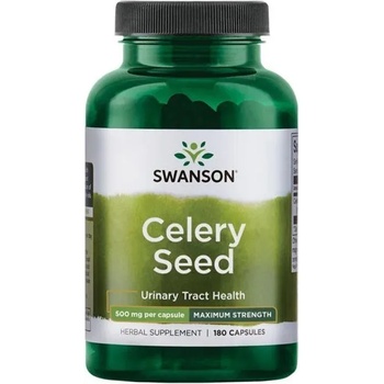 Swanson Celery Seed, 500 mg, 180 капсули, Swanson (SW1490)