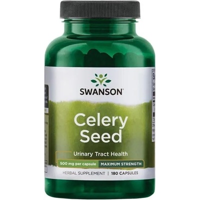 Swanson Celery Seed, 500 mg, 180 капсули, Swanson (SW1490)