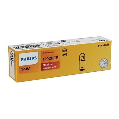 Philips Крушка, мигач philips t4w, 12v, 4w, 10 бр