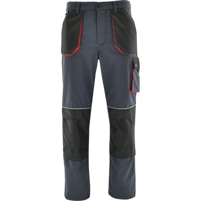 Sara Workwear pracovní kalhoty RAMBO šedá červená