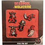 Marvel Комплект значки Erik Marvel: Deadpool & Wolverine - Deadpool (DDPL3PIN5SET01)