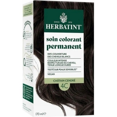 Herbatint Bylinná gelová Barva na vlasy 170 ml 4C Popelavý kaštan