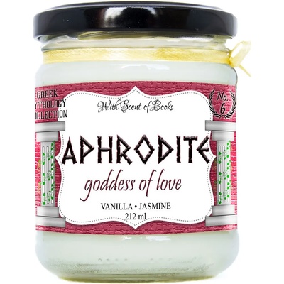 With Scent of Books Ароматна свещ- Афродита, 212 ml