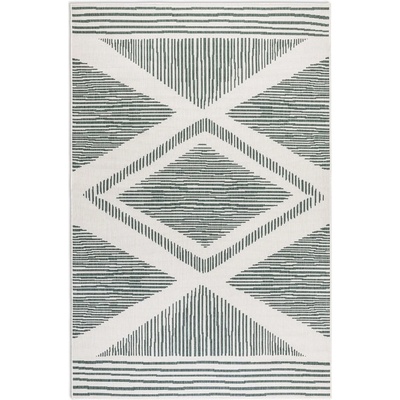 Elle Decoration Зелено-кремав външен килим 160x230 cm Gemini - Elle Decoration (106015-160x230)