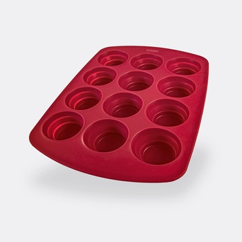 coox Форма за 12 мъфини COOX в червен цвят - 38, 5 х 27 х h4 см (COOX 2301-301)
