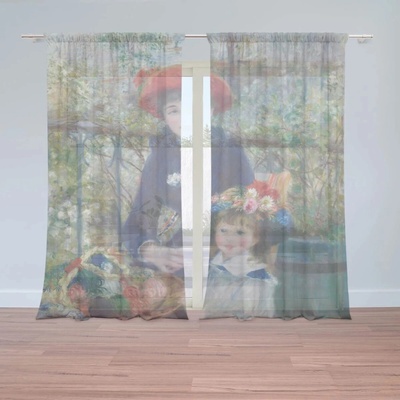 Sablio Záclony Dve sestry (Na terase) - Pierre-Auguste Renoir: 2ks 150x250cm