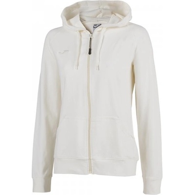 Sweatshirt with Zip Combi Cotton White Women