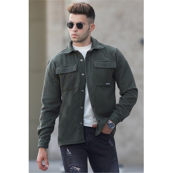 Madmext Мъжка риза - каки #308842 (308842_Хаки)