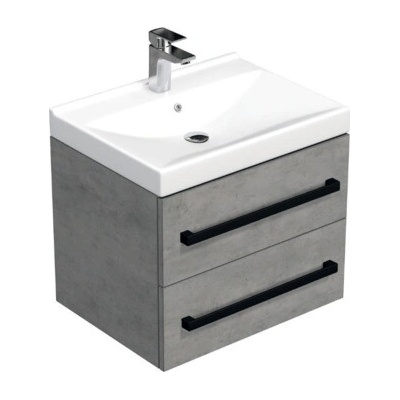 SAT Skříňka s umyvadlem Cube Way beton mat CUBE46C602BEVER