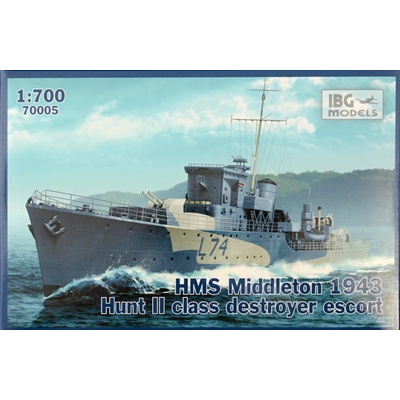 IBG Models HMS Middleton 1943 Hunt II w/ PEWaterline 1:700