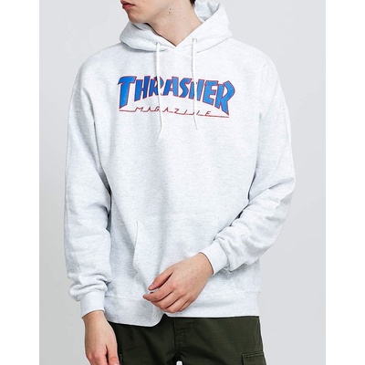 THRASHER OUTLINED HOODIE Ash Gray