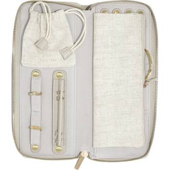 Stackers Пътна кутия за бижута с място за пръстени Stackers ленена светлобежова (76392)