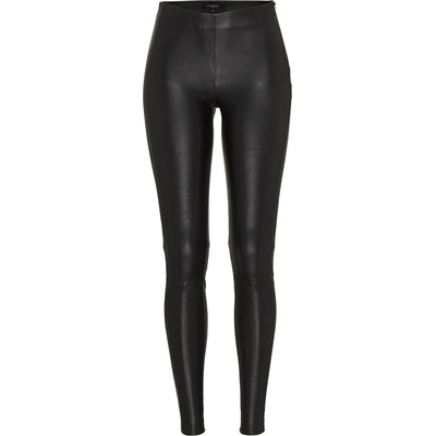 Selected femme Панталон 'sfsylvia mw stretch leather' черно, размер 42