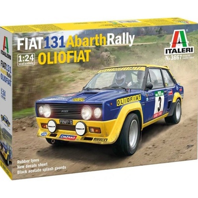Italeri FIAT 131 Abarth Rally OLIO FIAT Model Kit auto 3667 1:24
