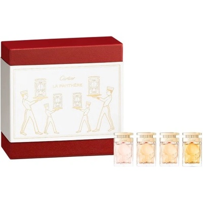 Cartier Комплект за жени Cartier La Panthere - Мини 7 мл + Мини 7 мл + Мини 7 мл + Мини 7 мл (подаръчен комплект миниатюри)