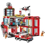 Qman Конструктор, Qman, MineCity, Противопожарна служба, 693 части (Q12014)