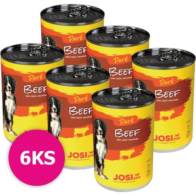 JosiDog Dog Paté Beef 6 x 400 g