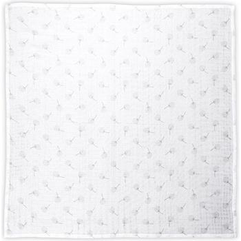 Lorelli Памучна пелена Lorelli - 80 х 80 cm, Grey Floral (10340092309)