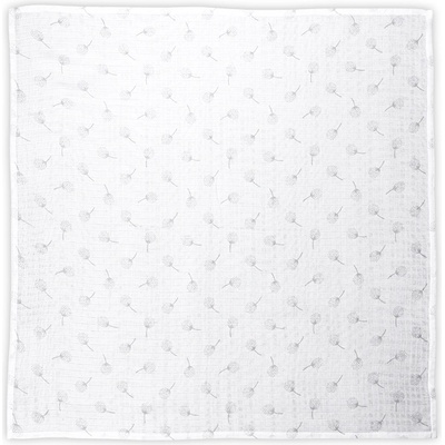 Lorelli Памучна пелена Lorelli - 80 х 80 cm, Grey Floral (10340092309)