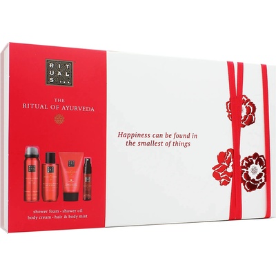 Rituals The Ritual Of Ayurveda sprchový olej 75 ml + Rituals The Ritual Of Ayurveda sprchová pěna 50 ml + tělový sprej 20 ml + tělový krém 70 ml