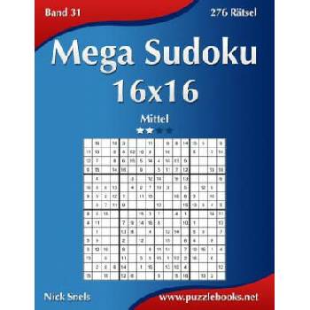 Image 1 of Mega Sudoku 16x16 - Mittel - Band 31 - 276 Ratsel | Nick Snels