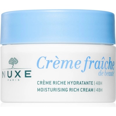 Nuxe Creme Fraîche de Beauté zklidňující a hydratační krém pro suchou až velmi suchou pleť 24hr Soothing and Moisturizing Rich Cream 50 ml