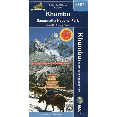 Khumbu, Sagarmatha National Park - turistická mapa