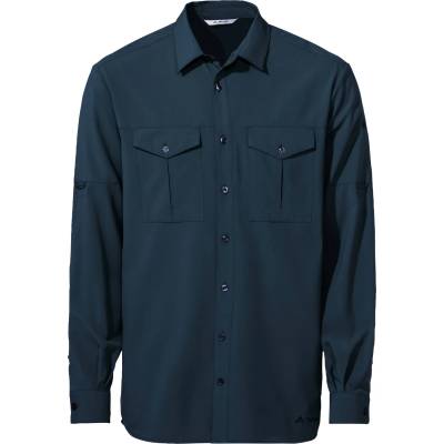 Vaude Мъжка риза с копчета Vaude Rosemoor L/S Shirt II Shirt - Dark Sea Uni (033-1528-0812)