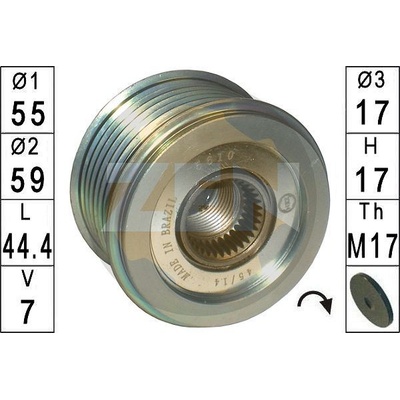 Voľnobeżka alternátora ERA ZN5610