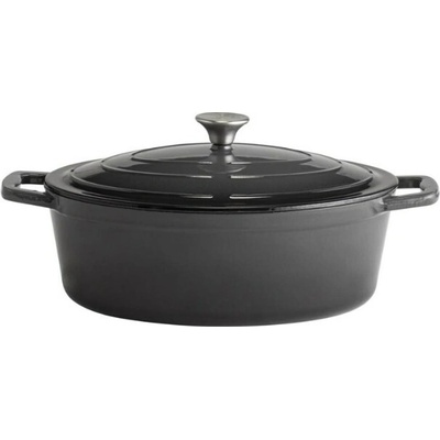 APS Litinový pekáč s poklicí 5 STARS, 25 x 33 cm, 5 l šedý