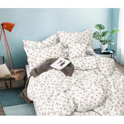 Textilomanie obliečky z mikrovlákna FLORINE krémové 70x80 140x200