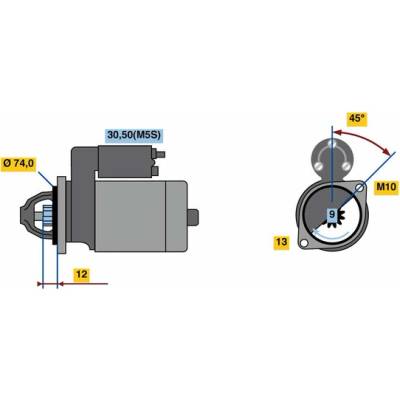 BOSCH STARTER 0 986 023 890