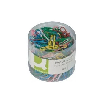 Image 1 of Q-Connect Кламери цветни 28мм
