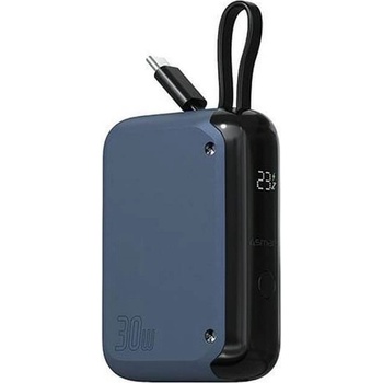 4smarts Външна Батерия с USB-C Кабел, 4Smarts Pocket 10000mAh 30W, Син (540698)