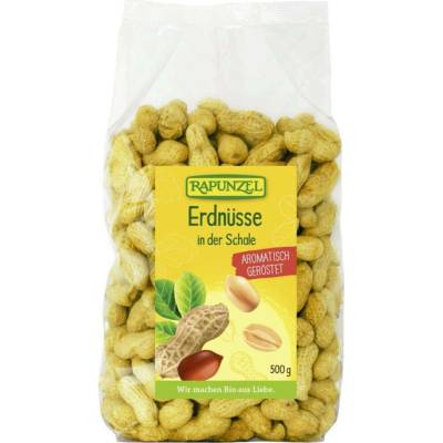 Rapunzel Bio pražené arašídy ve skořápce 500 g
