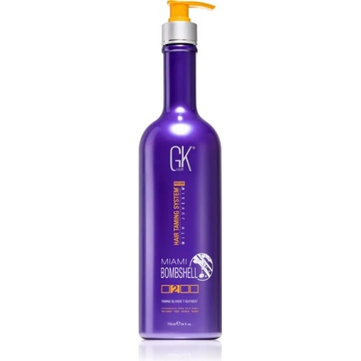 GK Hair Miami Bombshell овлажняваща и изглаждаща маска за изрусена коса или коса с кичури 710ml