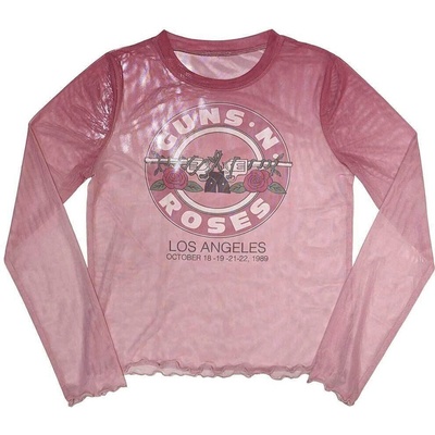 Guns N' Roses Bullet Seal (Mesh) Pink M Дамски Риза (GNRMCT151LP02)