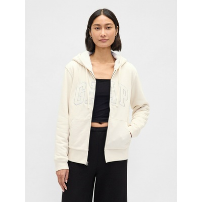 GAP Топъл суитшърт Logo Sherpa GAP GAP | Bezhov | ЖЕНИ | L