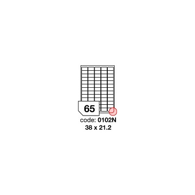 Rayfilm R0100.0102NF samolepící 38x21,2mm bílé 1000 listů
