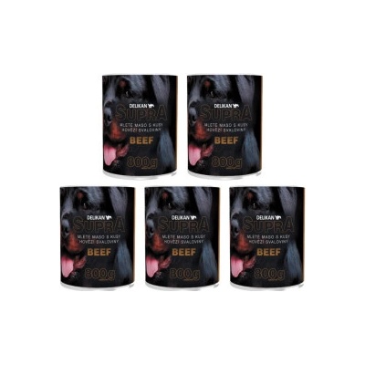 Delikan Supra Dog Beef 5 x 800 g
