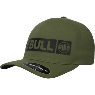 PitBull West Coast kfull cap HILLTOP stretch fitted olivová