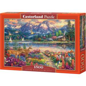 Castorland Пъзел Castorland от 1500 части - Пролетно планинско великолепие (C-152131-2)
