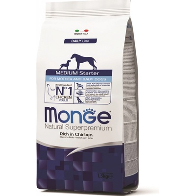 Monge Daily Line Medium Starter kuracie 1,5 kg