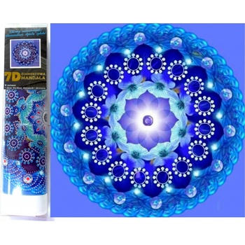 Norimpex Diamantové malování 7D obrázek 30 x 30cm Půlnoční mandala