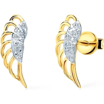 Image 1 of SAVICKI Обеци с крила savicki: злато. диаманти