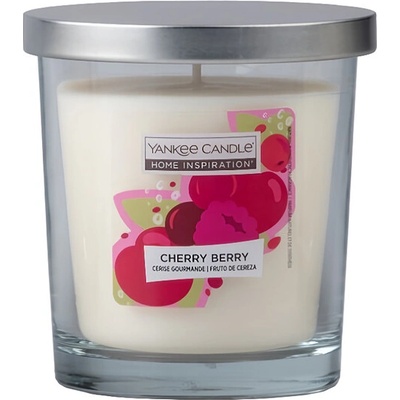 Yankee Candle Vonná svíčka ve skle Home Inspiration Cherry Berry, 200 g