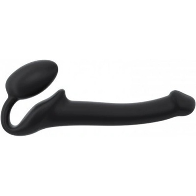 Strap-on-me Silicone bendable strap on Black Strap-on dildo černé L